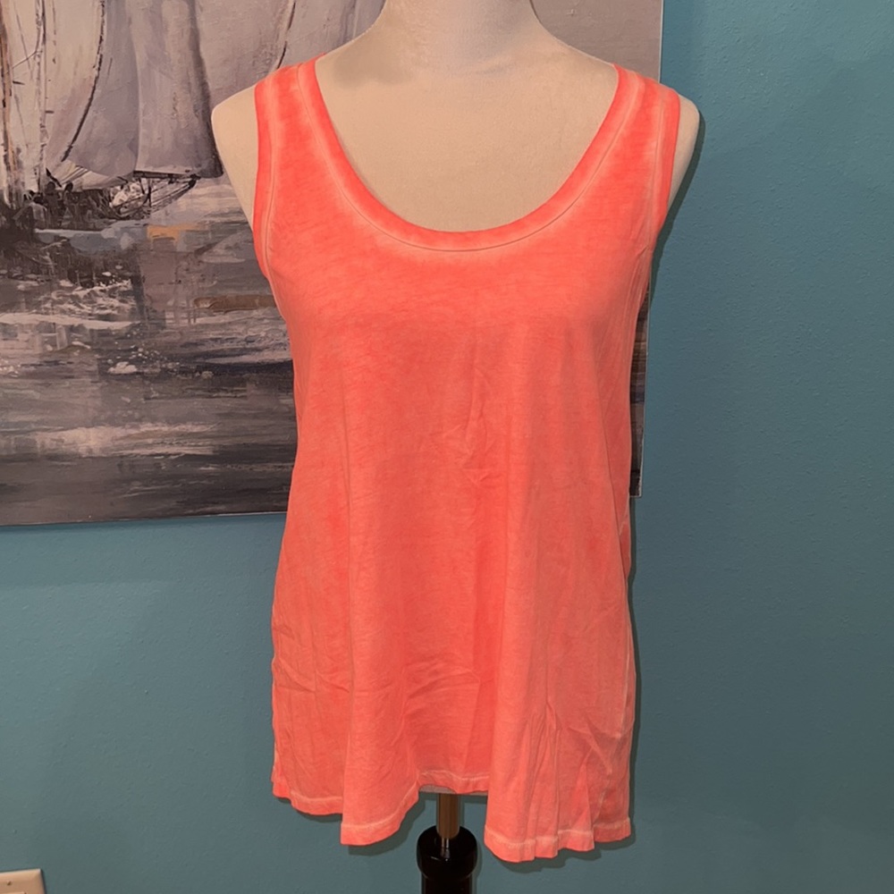 EUC GAP Vintage Wash Orange Tank, Small